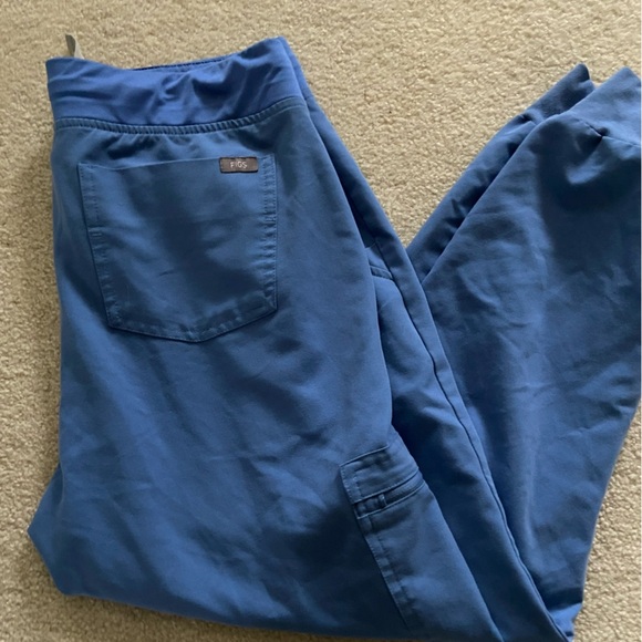 Figs Zamora Technical Collection size M Blue Jogger Pants with Drawstring - Picture 2 of 5